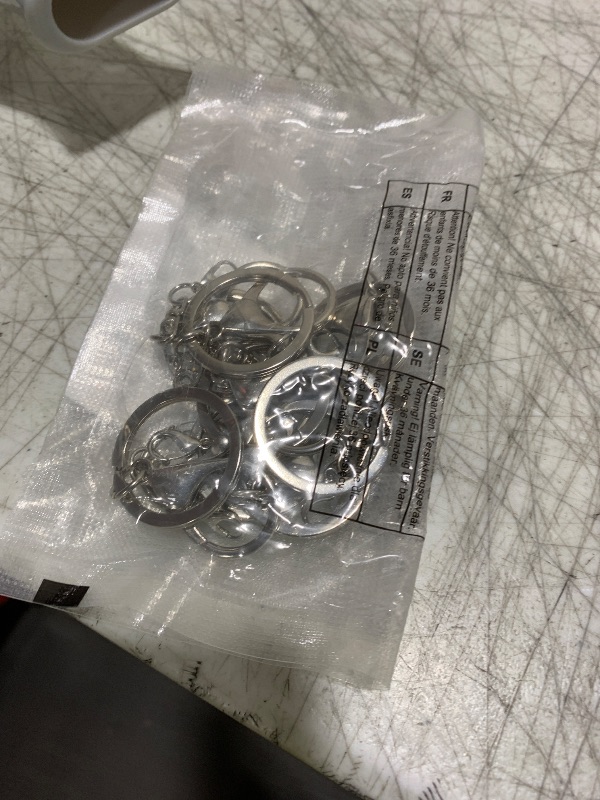 Photo 1 of 20 Sets Lobster Claw Clasps Hook with Swivel Clip with Flat Split Keychain Ring and Little Lobster Clasp Bulk Gold Silver Metal Keychains for Jewelry Making DIY Craft Hardware