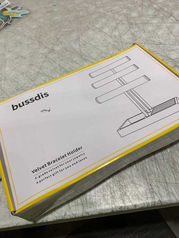 Photo 1 of 3 Tier Bracelet Holder Display - Detachable T Bar Beige Velvet Bracelet Holder, Jewelry Holder Organizer for Bracelet, Necklace, Watches, Rings