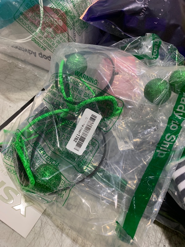 Photo 1 of 2 Pairs Alien Headband and Glasses Set Funny Alien Costume Party Favors Green Alien Sunglasses and 2 Pieces Martian Antenna Headband Boppers for Adults and Kids Halloween Party Favors