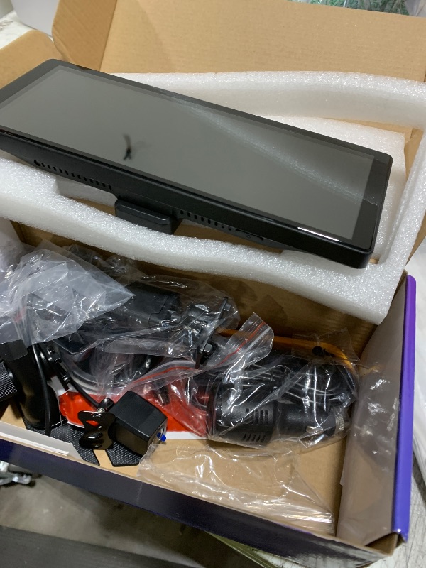 Photo 1 of 10.26" Portable Wireless Carplay Screen for Car, 4K HD Car Stereo Touch Screen with Apple CarPlay/Android Auto, 4K Dash Cam, 1080P Backup Camera, Mirror Link, Voice Control, Bluetooth, GPS, AUX/FM