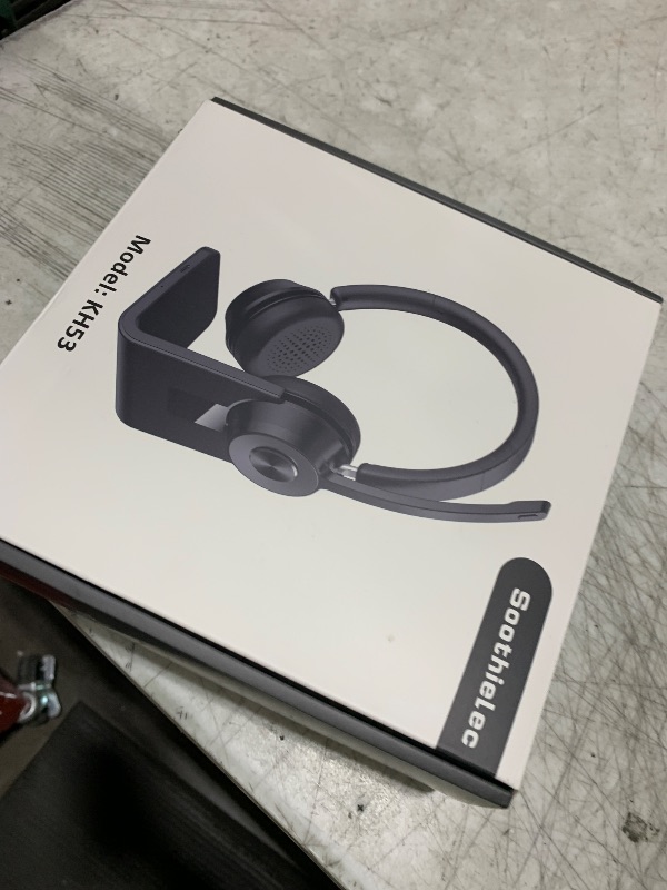 Photo 1 of (Upgraded Version) Wireless Headset, Bluetooth Headset with Noise Cancelling Microphone, Best Headphones with Mic Mute & USB Dongle for PC/Computer/Laptop/Cell Phones/Remote Work/Call Center