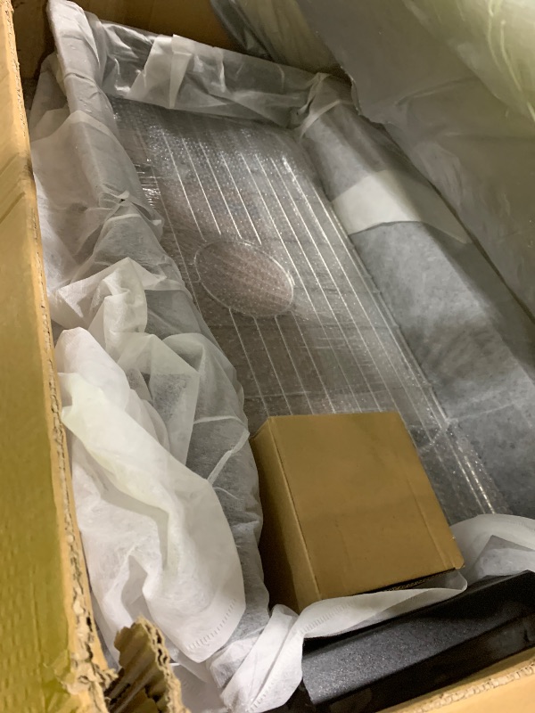 Photo 1 of **DAMAGED** 31 Inch Black Drop In kitchen sink Workstation - VOKIM 31"x19" Drop-In Top Mount sink Single Bowl Quartz Sink with Cutting Board.