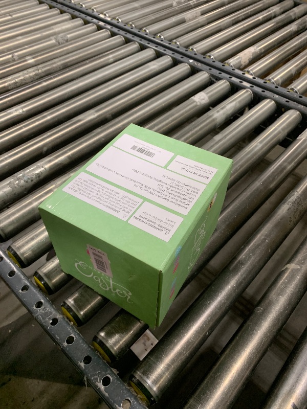 Photo 1 of 12 Pack Easter Baskets for Kids, 8.6" Plastic Easter Bags with Handles, Easter Bucket Bags Filled with Grass for Easter Egg Hunt, Perfect Theme Party Favors