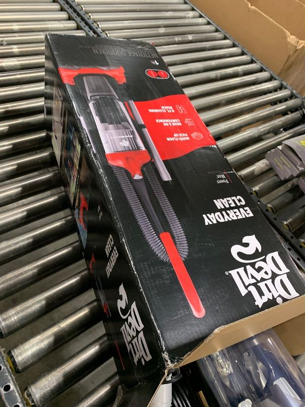 Photo 1 of **SEE NOTES** Dirt Devil Bagless Upright Vacuum Cleaner, Multi-Surface Rewind, Pet Friendly, with Powerful Suction, Dusting Brush, Turbo & Crevice Tool, UD76810V, Black