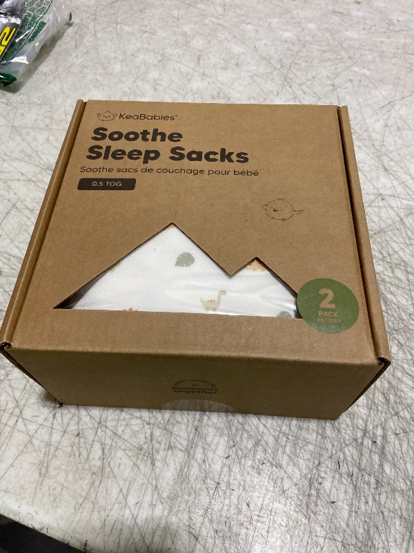 Photo 1 of 2-Pack Organic Baby Sleep Sacks, 100% Cotton - Soft & Breathable 0.5TOG Baby Wearable Blanket, Toddler Sleeping Sack 6-18 months, Easy to Wear Transitional Swaddles for Newborns, Infants(Roarsome, M)