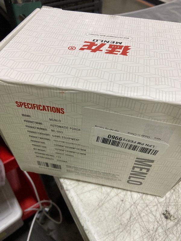 Photo 1 of 4 Deck Automatic Playing Card Dealer Machine, Card Dispensing Machine for Uno Texas Blackjack Hold’em, Algorithmic Shuffling, 2Ah Rechargeable Battery 2.3” Display 90° 180° 360° Rotating, 12 Players