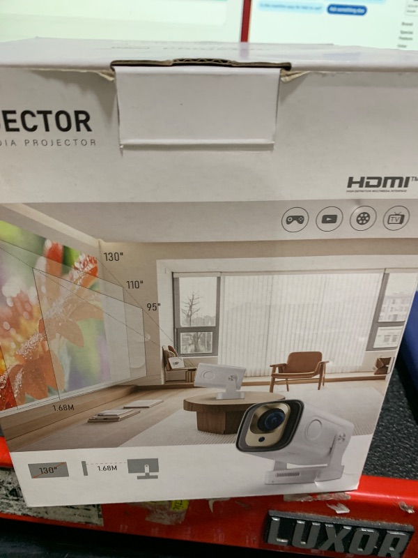 Photo 1 of [ Auto Focus / Keystone ] Smart Projector with Wifi and Bluetooth 5.4, SALANGE 1080P Native Projectors 4K, Short Throw Projector w Built in Apps, Android 11, Mini Portable Proyector HY260pro