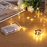Photo 1 of Led String Lights, Mini Battery Powered Copper Wire Starry Fairy Lights, Battery