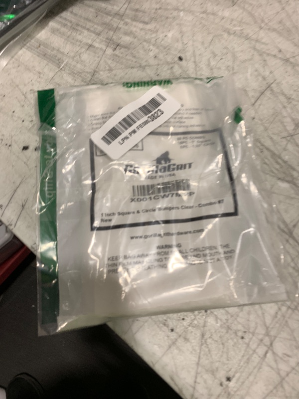 Photo 1 of 1 Inch Clear Adhesive Bumpers Combo Pack (Square, Circle) - Made in USA - Set of 23 Transparent Glass Protective Pads, Self Stick Rubber Pads for Glass Table Top, Furniture Feet, Picture Frames