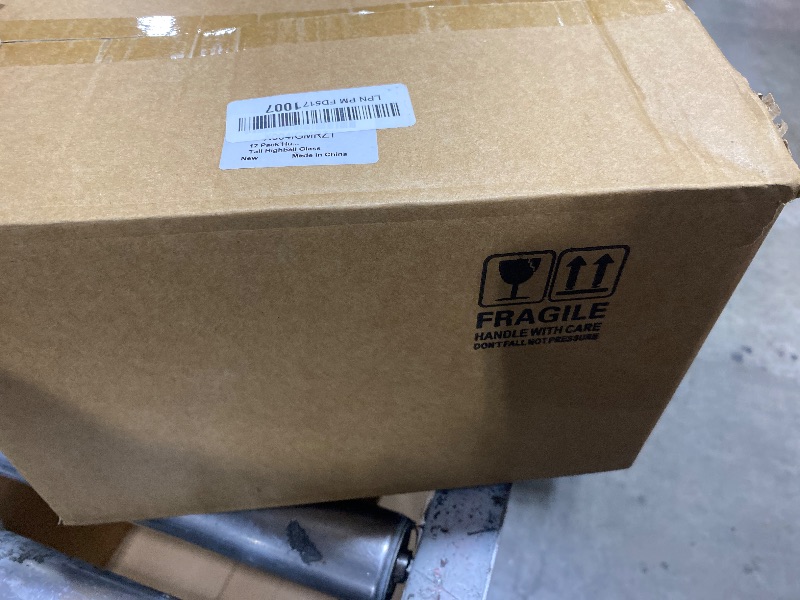 Photo 1 of [ 12 Pack ] Glass Cups with Glass Straws, 12oz Highball & Rock Drinking Glasses, Everyday Drinkware Glasses Set, Cute Tumbler Cup, Kitchen Glasses for Iced Coffee, Water, Beer, Cocktail, Whiskey Gift.