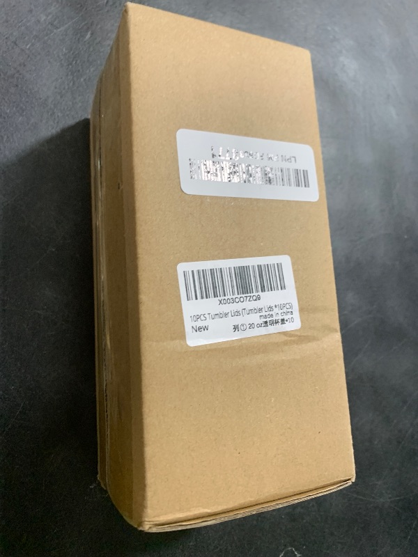 Photo 1 of 10 Pack 20 oz Skinny Tumbler Replacement Lids Plastic Splash Covers tops for 20 oz coffee cup lids Clear Cup Covers for 2.64 Inch Mouth Tumbler Cooler