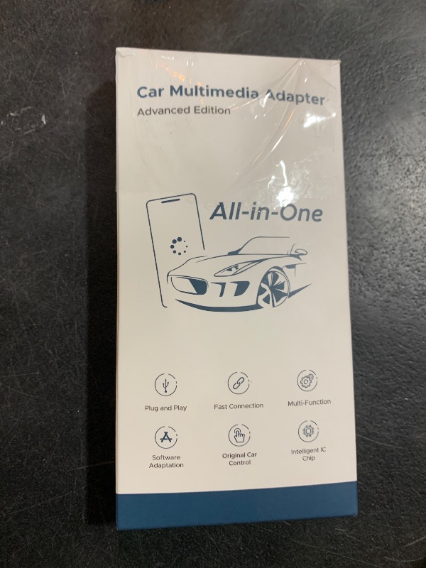 Photo 1 of 3-in-1 Wireless CarPlay Adapter, Car TV Mate Pro Max 2025 Upgraded [Metal & Glass Case] Convert Wired to Wireless Apple Car Play/Android Auto or HDMI for Fire TV Stick, Compatible for 2016+ Vehicles