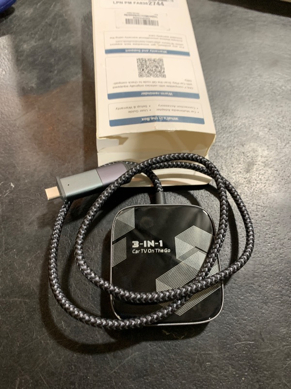 Photo 1 of 3-in-1 Wireless CarPlay Adapter, Car TV Mate Pro Max 2025 Upgraded [Metal & Glass Case] Convert Wired to Wireless Apple Car Play/Android Auto or HDMI for Fire TV Stick, Compatible for 2016+ Vehicles