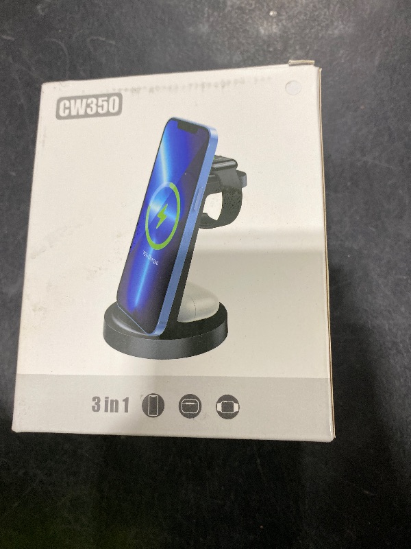 Photo 1 of 3 in 1 Charging Station for iPhone - Wireless Charger for Apple Products Multiple Devices - Charging Dock Stand for AirPods (for iPhone 17 16e 16 15 14 13 pro 12 11 X Max)