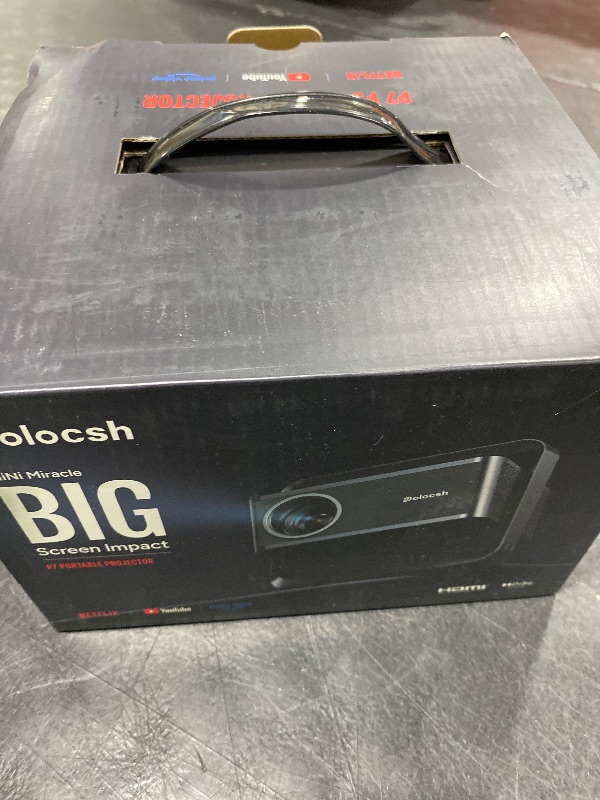 Photo 1 of [1080P Full HD & 4K Support] Smart Projector with WiFi and Bluetooth, 1500 ANSI Portable Projector, Auto Keystone & Zoom Mini Outdoor Movie Proyector with HDR10+ for Home Theater
