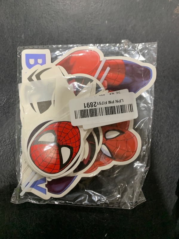 Photo 1 of 25pc Super hero Cake Topper Spider Cupcake Toppers cake decoration for boys