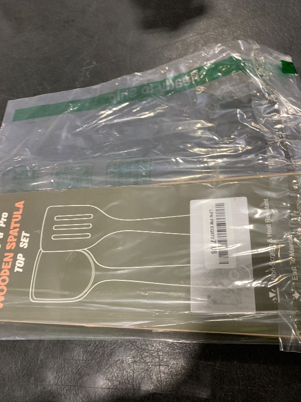 Photo 1 of 2Pcs Wooden Spatula, Acacia Solid & Slotted Turner Spatula Set, Long Handle Flat Frying Spatulas, Ideal Kitchen Gift for Mother and Grandma, Kitchen Utensils Set for Cooking, Frying, Baking