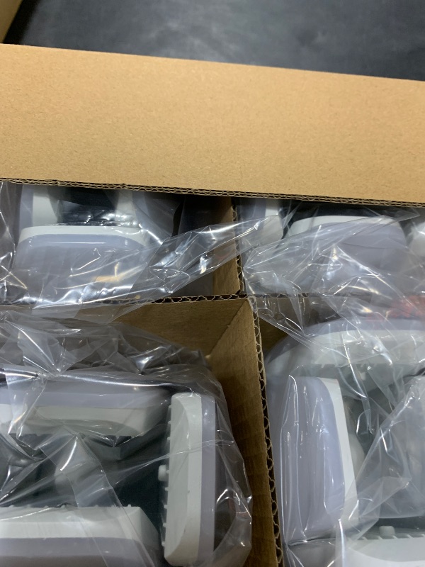 Photo 1 of (4 Pack) LED Garage Lights, 60W Trilights Ceiling, High Low Bay Deformable Adjustable 4 Led Light Bulbs 6000LM 6000K, Screw in Tribright Garage Lighting Fixture,CRI80 Daylight