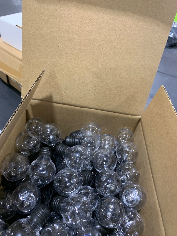 Photo 1 of 100 LED 50Ft Globe Christmas Lights Outdoor, Round G30 Christmas Small Balls Lights, Connectable Waterproof, for Patio Backyard Eaves Tree Porch, Indoor Outdoor (Warm White)