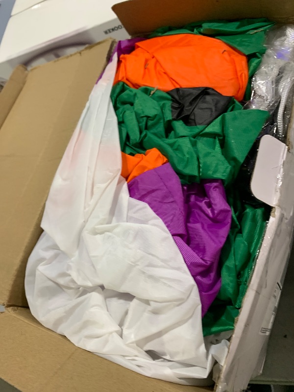 Photo 1 of 10FT Halloween Inflatables Pumpkin Skeleton Archway with Built-in LED Lights – Blow Up Yard Decoration with Candy Pumpkins for Indoor Outdoor Lawn Garden