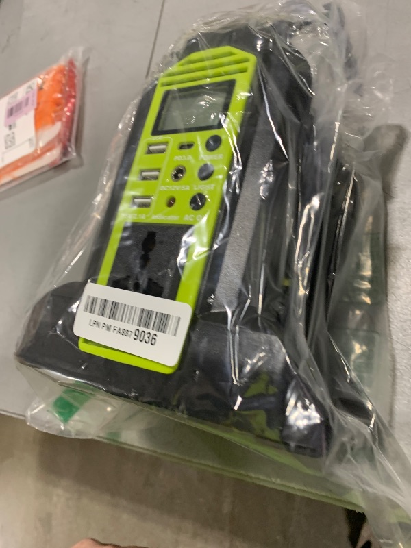 Photo 1 of 350W Power Inverter for Ryobi 40v Battery, 2-Ports DC 40V to AC 110-120V Battery Inverter with 3 USB-A Port, 1 USB-C Port,300lm LED Light for Outdoors Camping Travel Hunting Emergency(Tool Only)