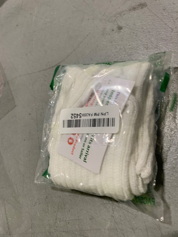 Photo 1 of *daisysboutique* Retro Women 80s Adult Ribbed Kawaii Y2K Harajuku Leg Warmers Crochet Long Boot Socks for Party Dance Sports (White, One Size)