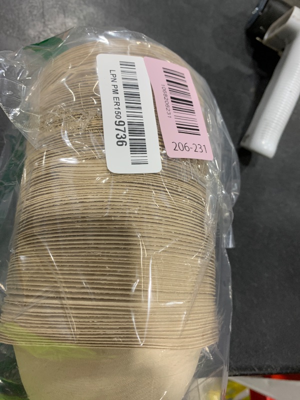 Photo 1 of 100 Pack 8oz Compostable Paper Bowls,Heavy-Duty Disposable Natural Bagasse Bowls,Biodegradable Soup Bowls,Eco-Friendly,Heat Resistant,for Ice Cream,Salad,Soup,Snack,Dessert,Pasta,Hot or Cold Use