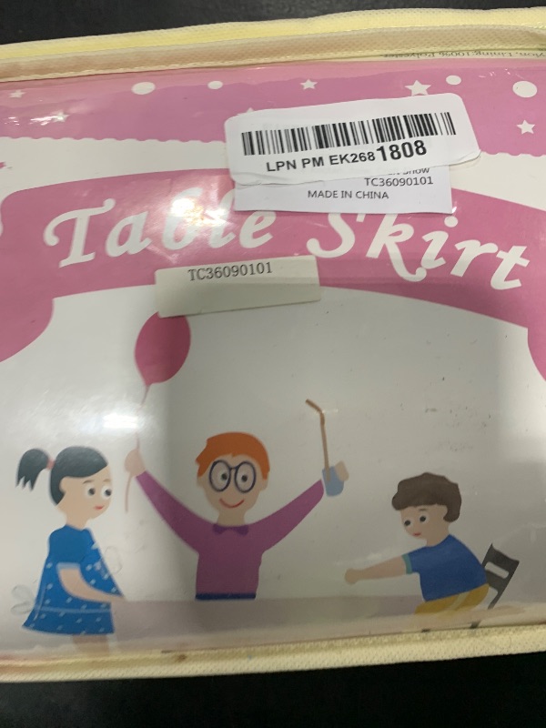 Photo 1 of 1 Pack Hot Pink Rectangle Table Clothes for 4 Foot Tables, Polyester Wrinkle Free Fitted Tablecloths 4ft Stretch Table Cover with Skirt for Wedding, Birthday, Parties, Trade Show, Craft Show