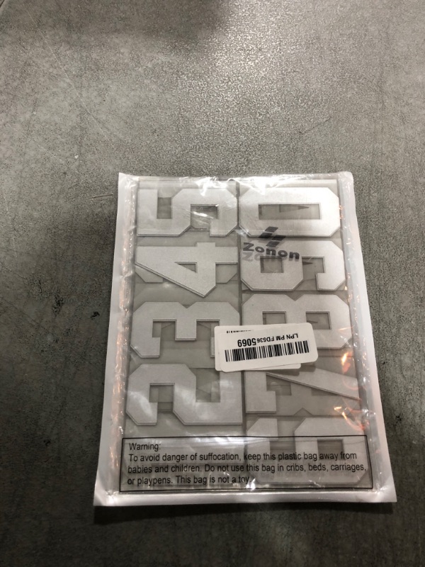 Photo 1 of 100 Piece Reflective Mailbox Number Stickers, Self Adhesive Reflective Capital Letter Sticker, Number Decals Vinyl Mailbox Decals for Bin, Window, Door(3 Inch,White)