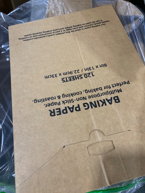 Photo 1 of 120 Pcs Parchment Paper Baking Sheets, 9"x13" Precut Non-Stick Baking Parchment Paper Sheets Bun Sheet Pan Liners.Baking Grilling Air Fryer Steaming Bread Cup Cake Cookie (Brown-9"x13")