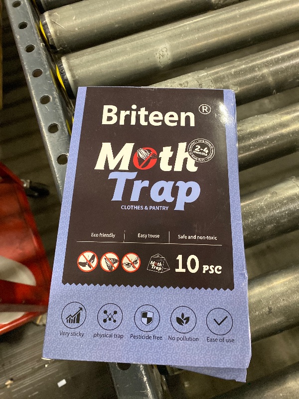 Photo 1 of 10 Pack Pantry Moth Traps Safe and Effective for Food and Clothing- Glue Traps with Pheromones for Wool Closet Carpet Food and Cupboard