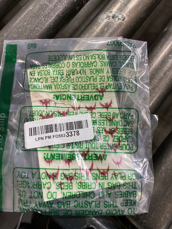 Photo 1 of 1 Sheets Red Bat Nail Decals for Nail Art 5D Halloween Nail Stickers Glitter Embossed Red Glitter Bats Nail Art Stickers Self-Adhesive Holiday Nails Supplies for Women Halloween Party Nails Decoration