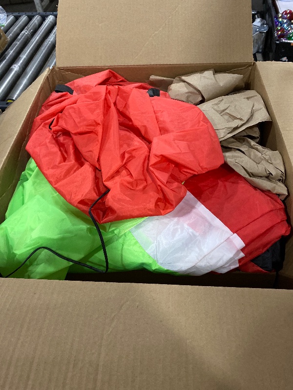 Photo 1 of 12ft Giant Christmas Inflatables Outdoor Decorations Blow up Santa Green Monster with Gift Box,Candy Cane, LED Lights for Yard Decor/Lawn/Garden/Holiday Party