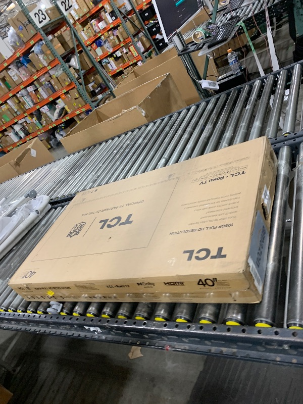 Photo 1 of *DAMAGED, SEE NOTES** TCL 40-Inch Class S3 1080p LED Smart TV with Roku TV (40S350R