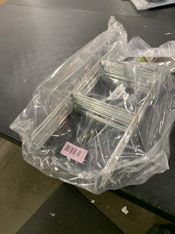 Photo 1 of 20 Pack Yard Sign Stakes Metal, 18'' x 7'' H Frame Wire Stakes for Yard Signs for Corrugated Plastic Signs Halloween Yard Sign Holder