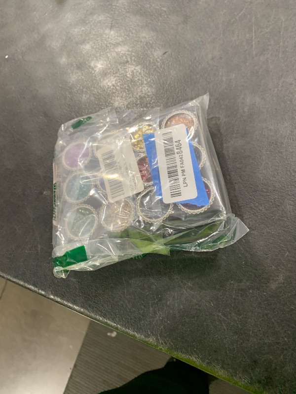 Photo 1 of 12 Box Crushed Glass Craft Glitter Fine for Resin Art, Small Broken Glass Pieces Irregular Metallic Crystal Chips Chunky Flakes Sequins for Nail Arts DIY Vase Filler Epoxy Jewelry Making Decoration