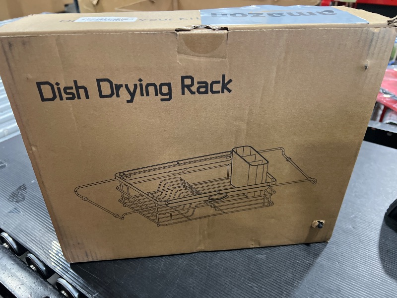 Photo 1 of Over the Sink Dish Drying Rack,In Sink Dish Drying Racks,Expandable Dish Rack Over Sink Counter,Adjustable Dish Drainer for Inside Sink with Utensil Holder, Stainless Steel Dish Strainer Large Size