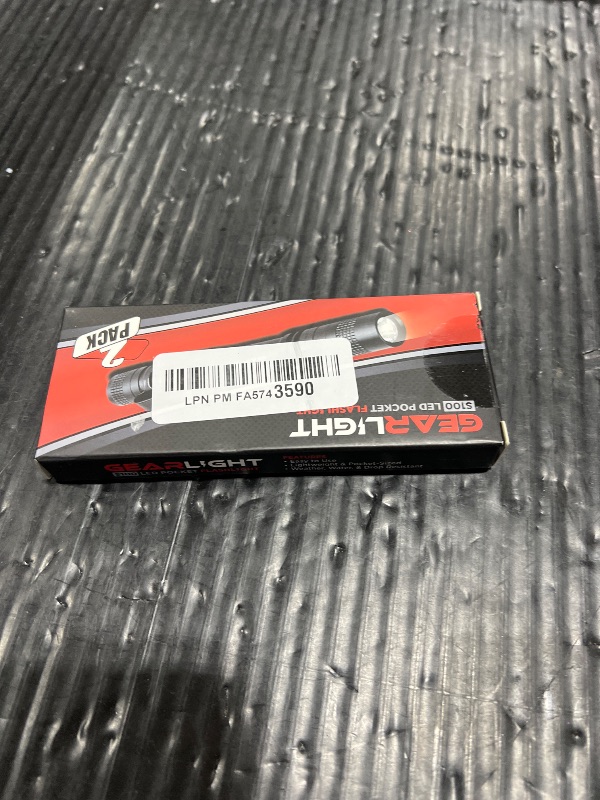 Photo 1 of **1 PIECE** GearLight S100 LED Pocket Pen Light- Small, Compact Flashlight with Clip for Tight Spaces, Police Inspection, Nurses & Medical Use - White Light, (S100 Pen Light)