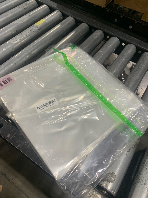 Photo 1 of 100 Pack Clear Vinyl Record Sleeves – 12.75" x 12.75" Outer Sleeves for 12" LP Records, 3.2 Mil Thick Plastic Covers – Fits Single & Double Albums for Protection