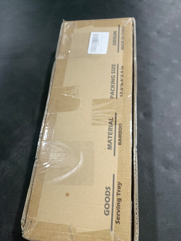 Photo 1 of 3 Tier Serving Tray, Cupcake Stand,Party Serving Decorative Tray Decor with 3 Bamboo Serving Platters for Fruit Dessert Presentation (Black)