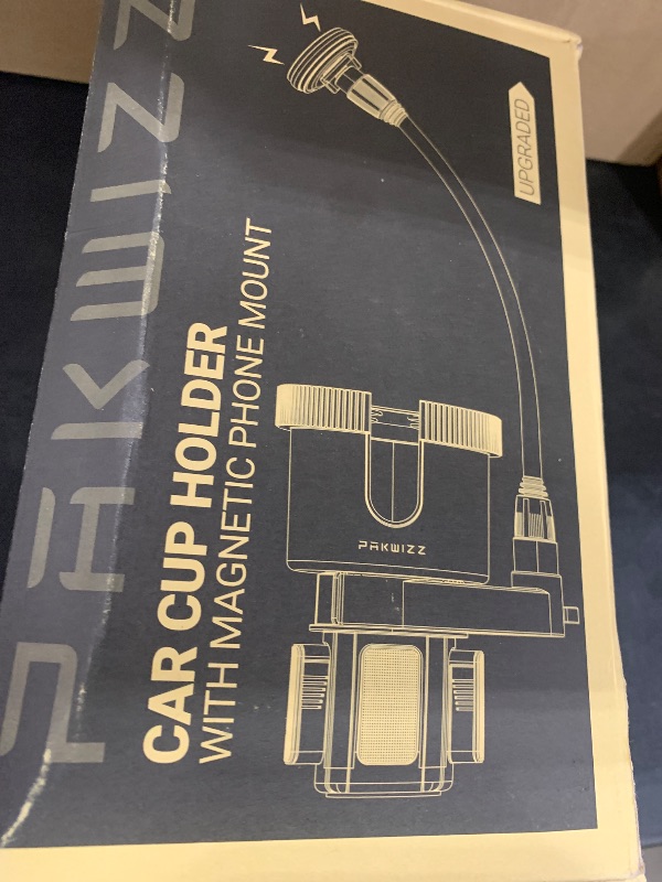 Photo 1 of 2-in-1 Car Cup Holder Expander for Phone MagSafe, Upgraded Cup Holder Phone Mount for Car with Adjustable Base, Compatible with Yeti 20/26/30 oz, Hydroflask 32/40 oz,Large Bottles in 2.8"-4",Black