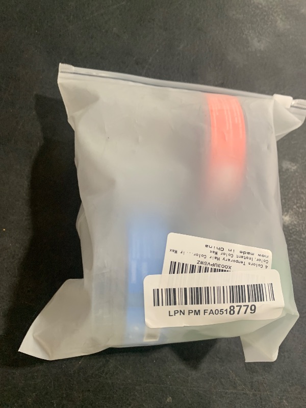 Photo 1 of 4 Colors Temporary Hair Color for Kids,Gifts for Teens,Girls,Boys,Gifts for Kids,Temporary Hair Dye,Hair Color Spray Green Red Blue Purple Hair Dye Hair Wax Color,Instant Color Wax Halloween Party