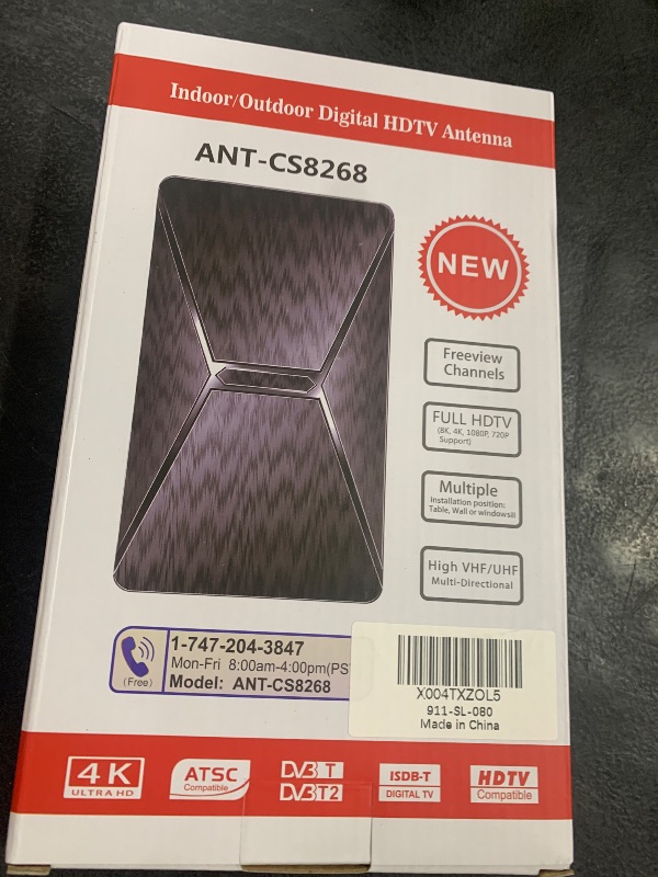 Photo 1 of 2025 Upgraded Indoor TV Antenna, 2800+ Miles Range HD Digital Antenna for Smart TV, Strongest with Amplified Signal Booster Supports 4K 8K 1080p All TVs- 38FT Coaxial Cable for Local Channels