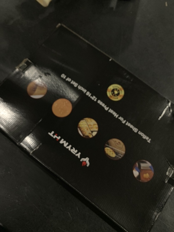 Photo 1 of 10 Pack PTFE Sheet for Heat Press - 16" x 12" Non Stick PTFE Sheets for Vinyl Heat Press Washable Reusable Heat Resistant Craft Mat