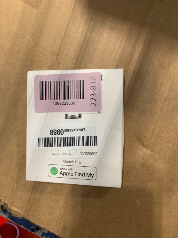 Photo 1 of ***MISSING ONE*** Keychain Air Tracker Tags-2 Pack, Bluetooth Tag Works with Apple Find My APP (iOS only, not for Android), Key Finder Locator with Sound, Item Locator for Keys, Luggage, Backpacks and Suitcases (Black)