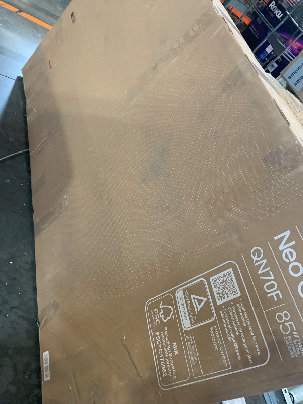 Photo 1 of *** MINOR SCRATCHES*** Samsung 85-Inch Class Neo QLED QN70F 4K Mini LED Smart TV (2025 Model) NQ4 AI Gen2 Processor, Quantum Matrix Technology Slim, Motion Xcelerator 144Hz, Samsung Vision AI, Alexa Built-in