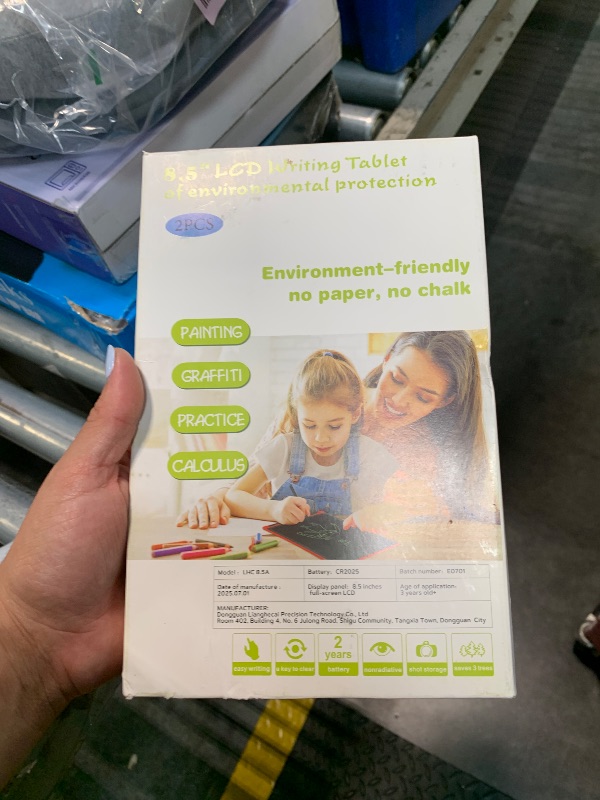 Photo 1 of [2 Pack] Genialba LCD Writing Tablet 8.5-Inch Colorful Doodle Board, Toddler Learning Educational Toys Gifts for 3-8 Years Old Girls and Boys, Electronic Drawing Pad for Kids (Pink&Blue)