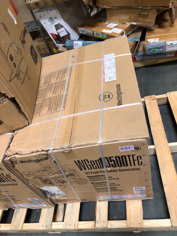 Photo 1 of ****FACTORY SEALED****
Westinghouse 13500 Peak Watt Tri-Fuel Home Backup Portable Generator, Remote Electric Start, Transfer Switch Ready, Gas, Propane, and Natural Gas Powered