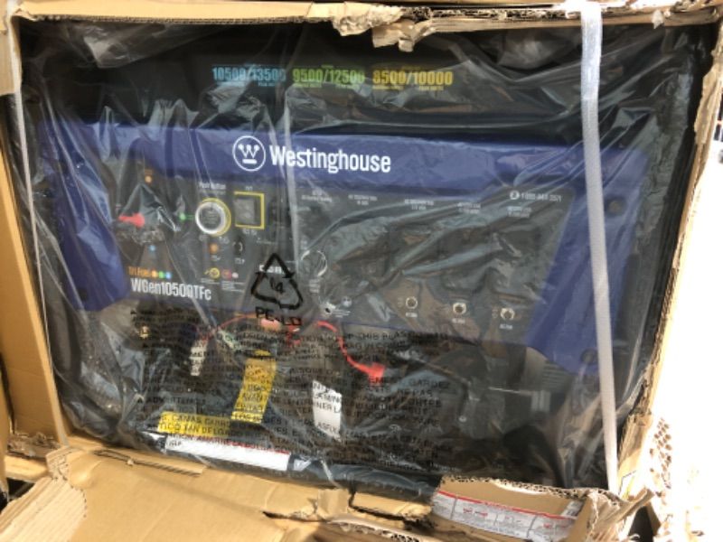 Photo 1 of ****FACTORY SEALED****
Westinghouse 13500 Peak Watt Tri-Fuel Home Backup Portable Generator, Remote Electric Start, Transfer Switch Ready, Gas, Propane, and Natural Gas Powered