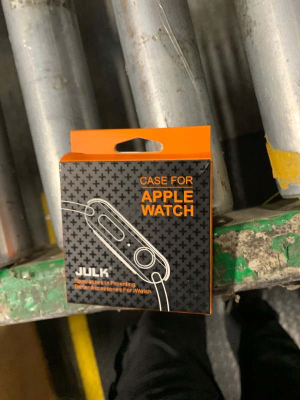 Photo 1 of [2-Pack] Julk 45mm Gold Cover with Screen Protector for Apple Watch Series 9/8/7, 9H Tempered Glass with Slim Hard Protective Case for iWatch [1 Gold + 1 Transparent]